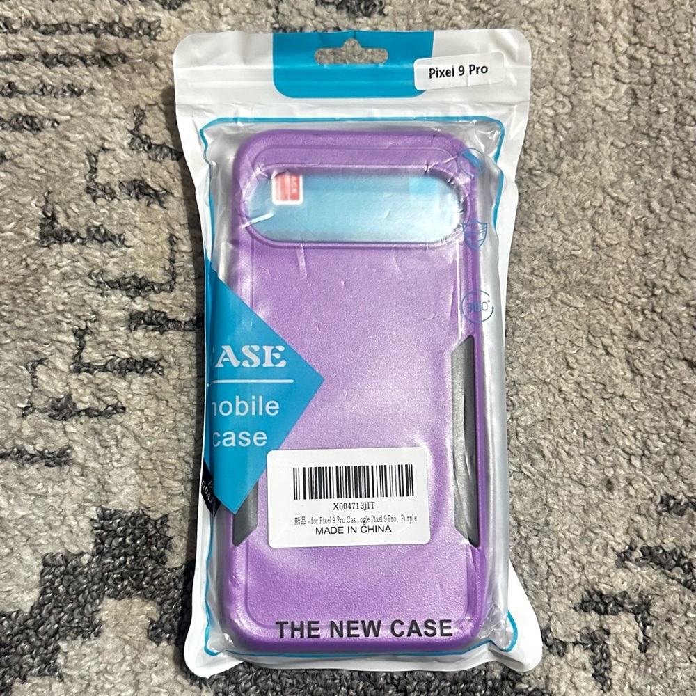 Pixel 9 Pro XL Phone Case with Screen Protector Purple